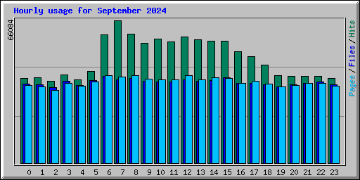Hourly usage for September 2024