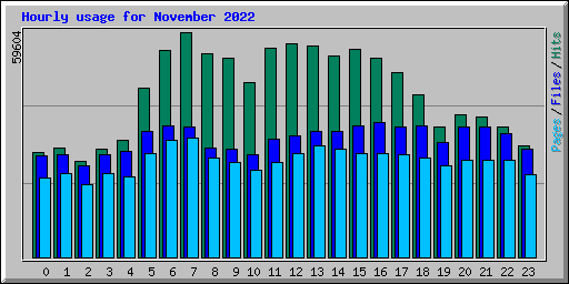 Hourly usage for November 2022