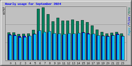 Hourly usage for September 2024