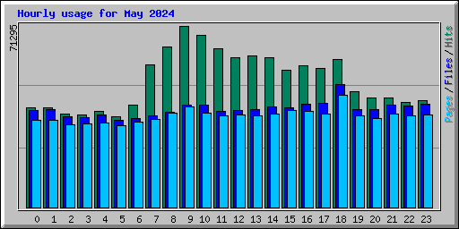 Hourly usage for May 2024