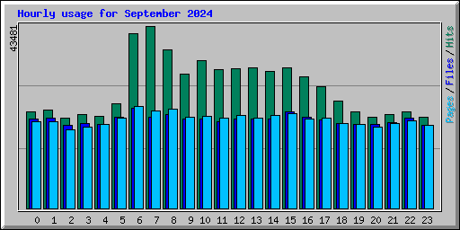 Hourly usage for September 2024